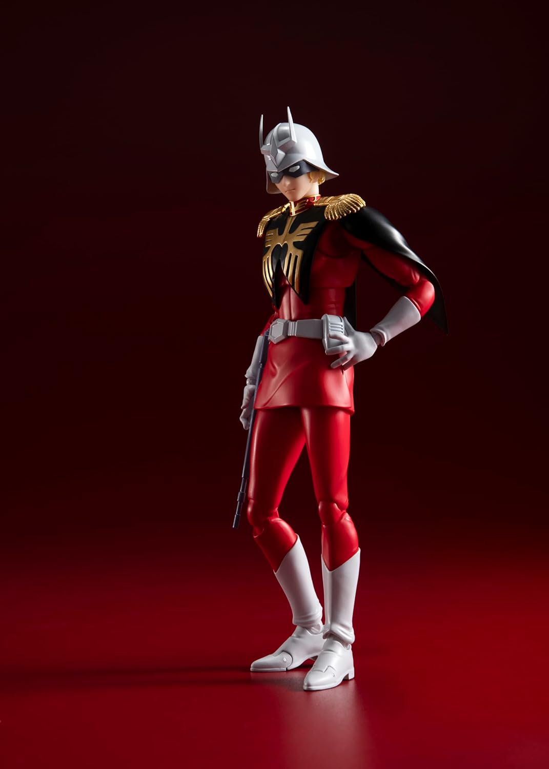 TAMASHII NATIONS S.H. Figuarts Mobile Suit Gundam Char Aznable, Approx. 6.1 inches (155 mm), PVC & ABS, Pre-painted Action Figure