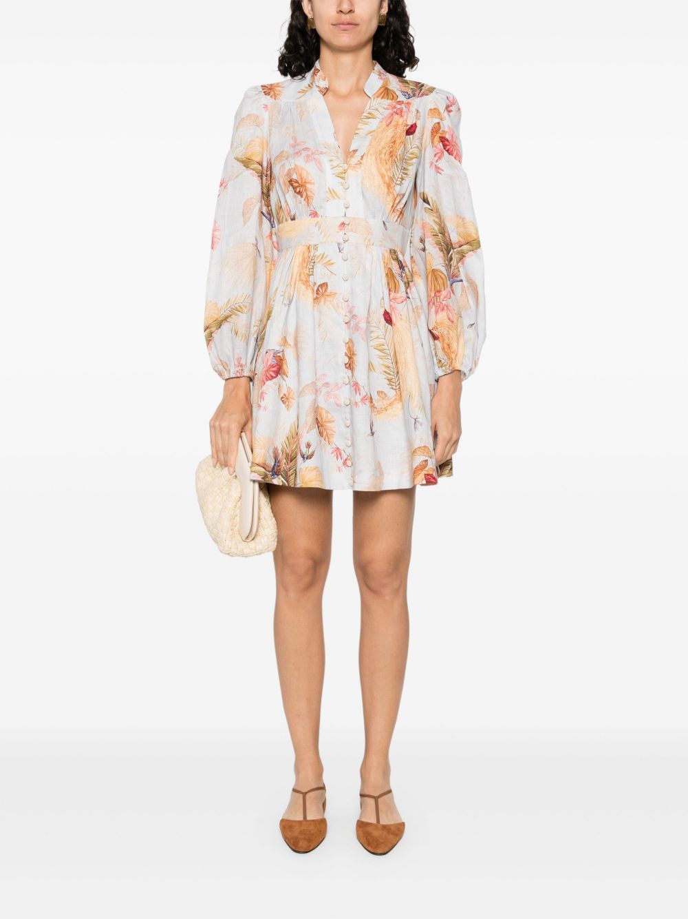 Zimmermann ZIMMERMANN ASCENSIONプリントリネンミニドレス - Image 6