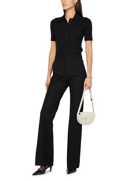 COURREGES シグネチャー リブニット ポロ - Image 6