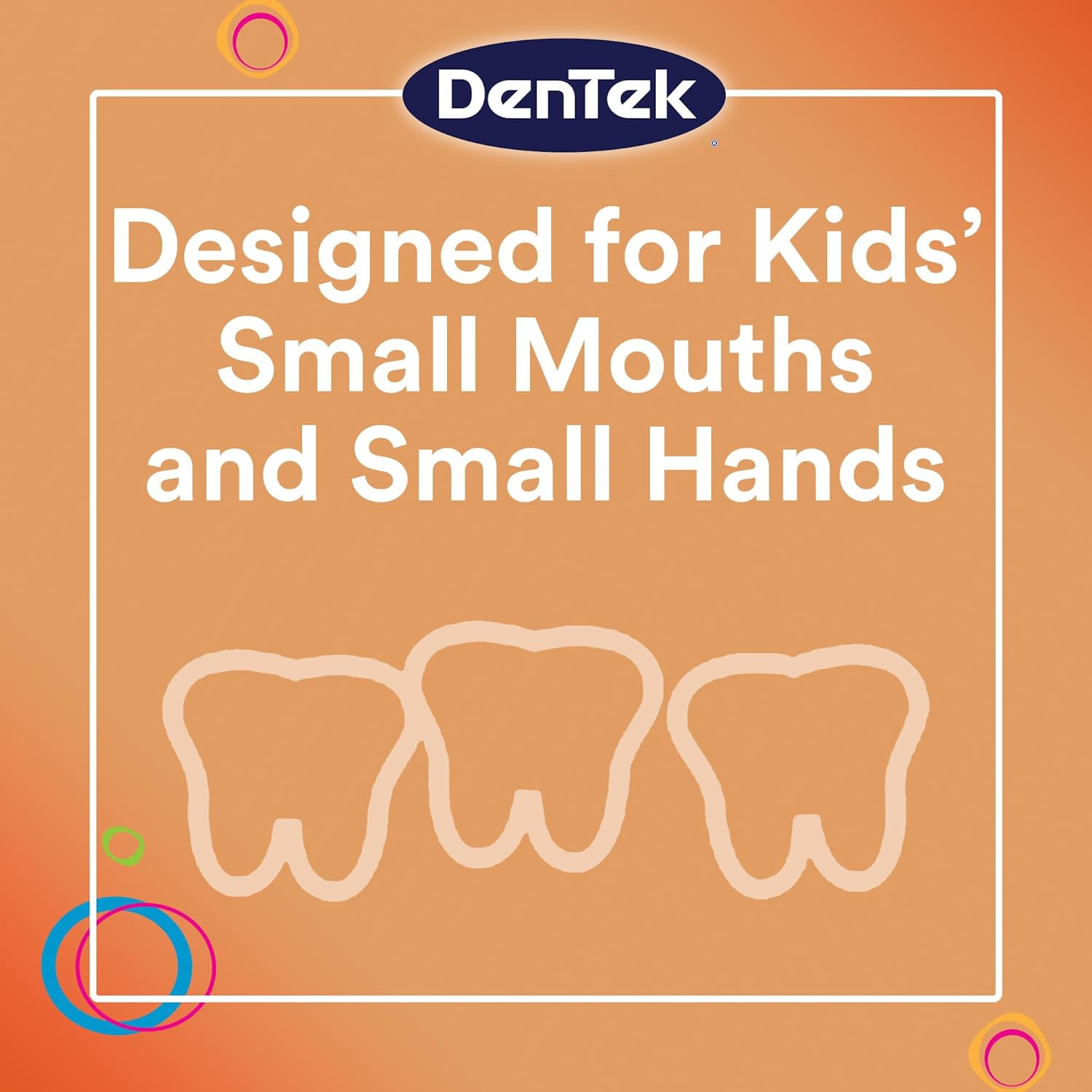 DenTek Fun Flossers - Palillos de hilo dental para niños con sabor a fruta silvestre, 90 unidades