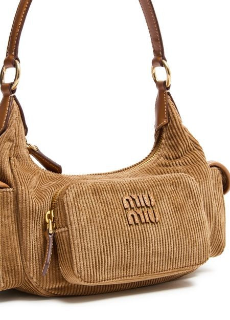 MIU MIU Corduroy bag with multiple pockets - Image 6
