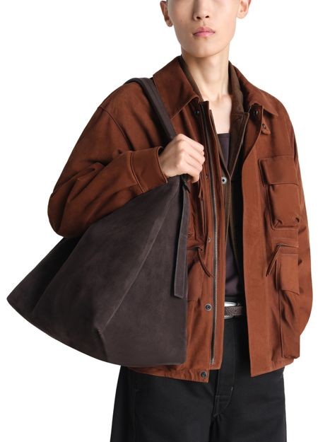 LEMAIRE Belted hobo bag in suede - Image 6