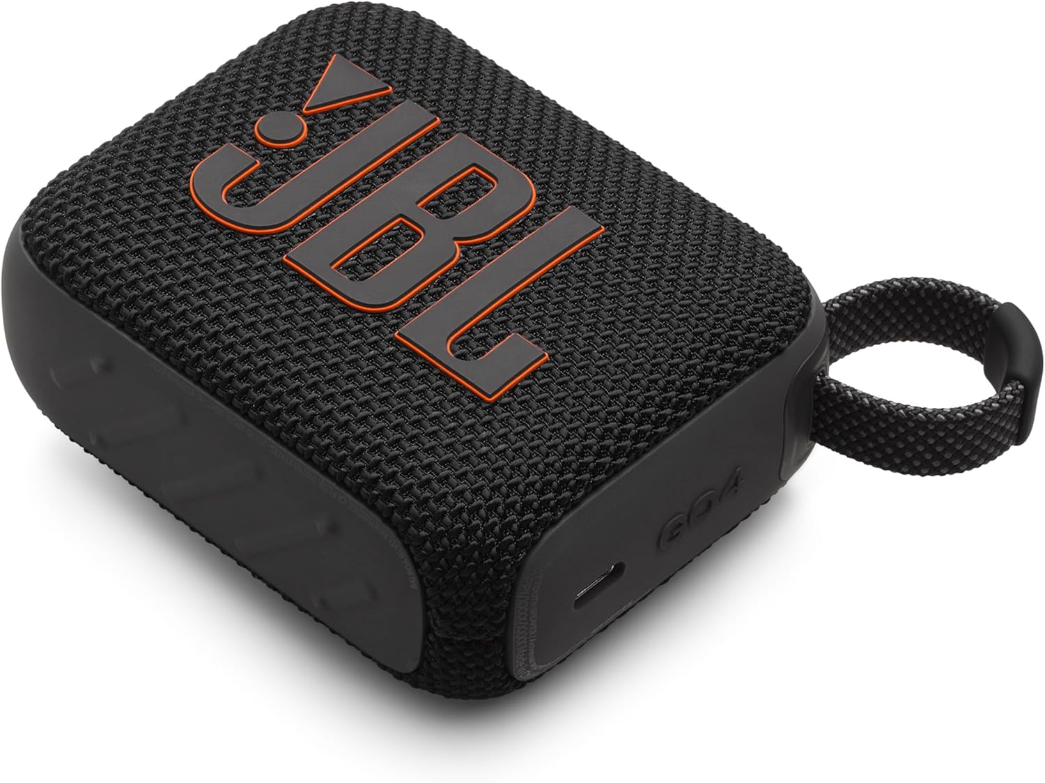 JBL GO 4 Bluetooth Speaker, USB-C Charging/IP67 Dustproof and Waterproof/App Compatible/Passive Radiator/Portable/Black JBLGO4BLK