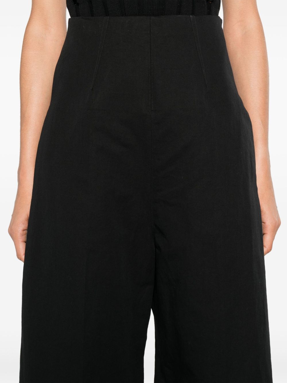 Sportmax SportMaxファッションリネンと綿のブレンドズボン - Image 6