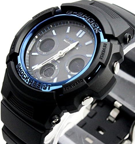 Self-Defense Force Police Officer Entrance Celebration Public Servant G-SHOCK 20 ATM Water Resistant Radio Solar Digiana Plastic Belt Watch for Men (AWG-M100A-1A, AWG-M100B-1A, AWG-M100MR-4A)