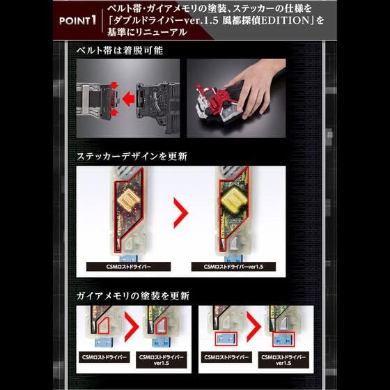 Bandai Toys Kamen Rider Lost Driver Ver. 1.5 Wind Rabbit PI Version CSM
