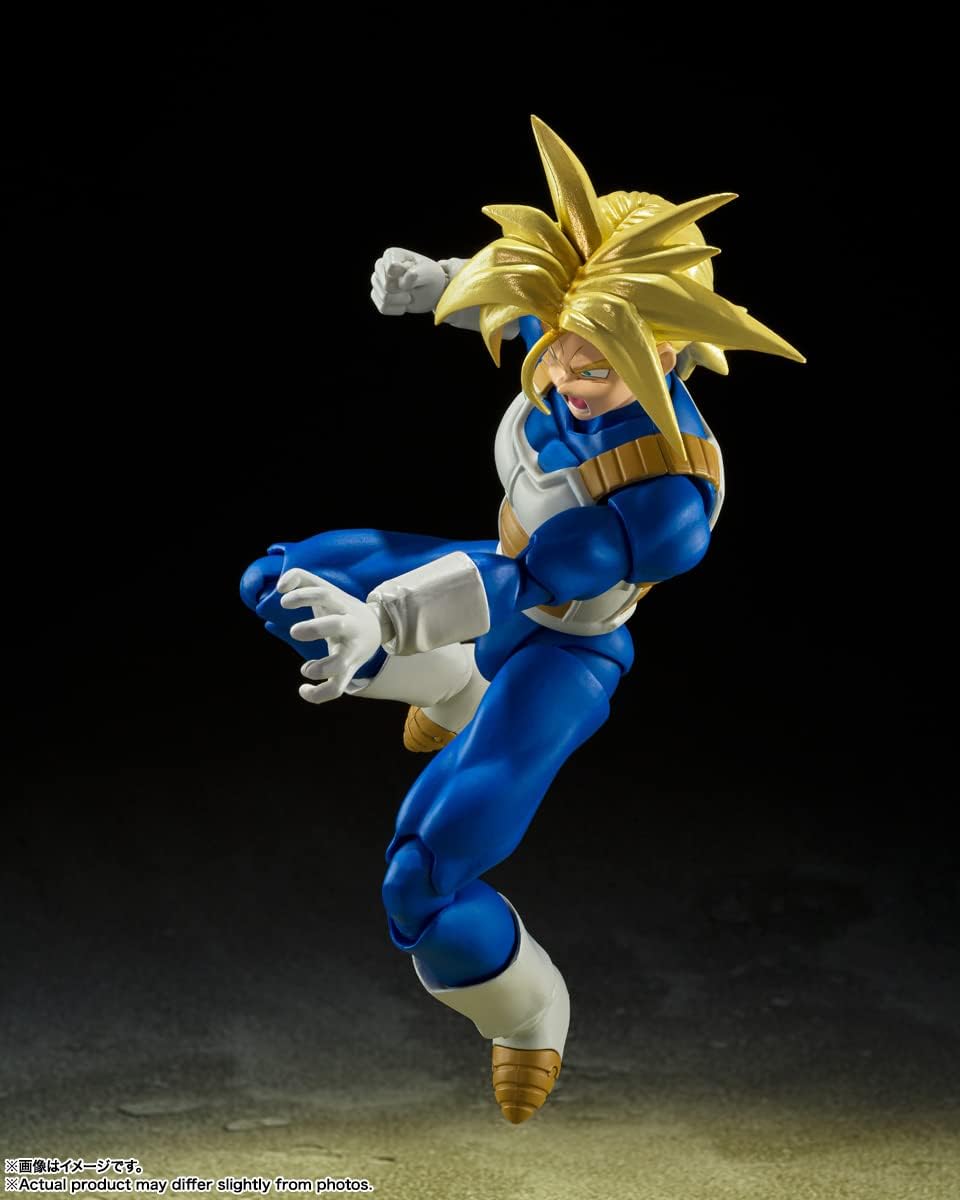 BANDAI SPIRITS S.H. Figuarts Dragon Ball Super Saiyan Trunks - Hidden Super Power, Approx. 5.5 inches (140 mm), PVC & ABS, Painted Action Figure