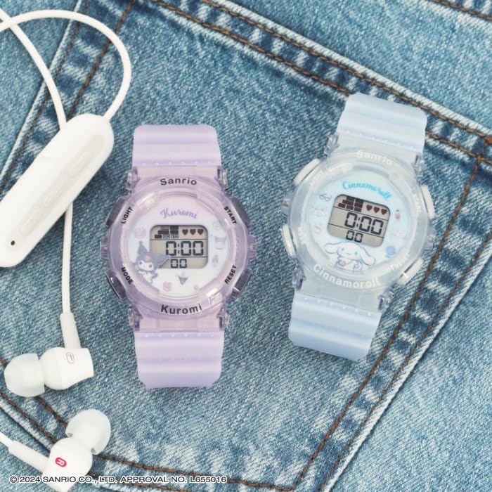 Sun Flame Corporation J-AXIS Sanrio Digital Watch with Backlight Alarm Function for Girls