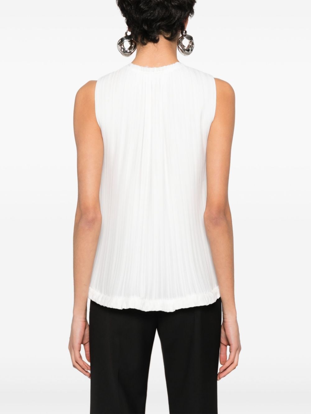 Lanvin ランバンはノースリーブのトップをプリーツしました - Image 6
