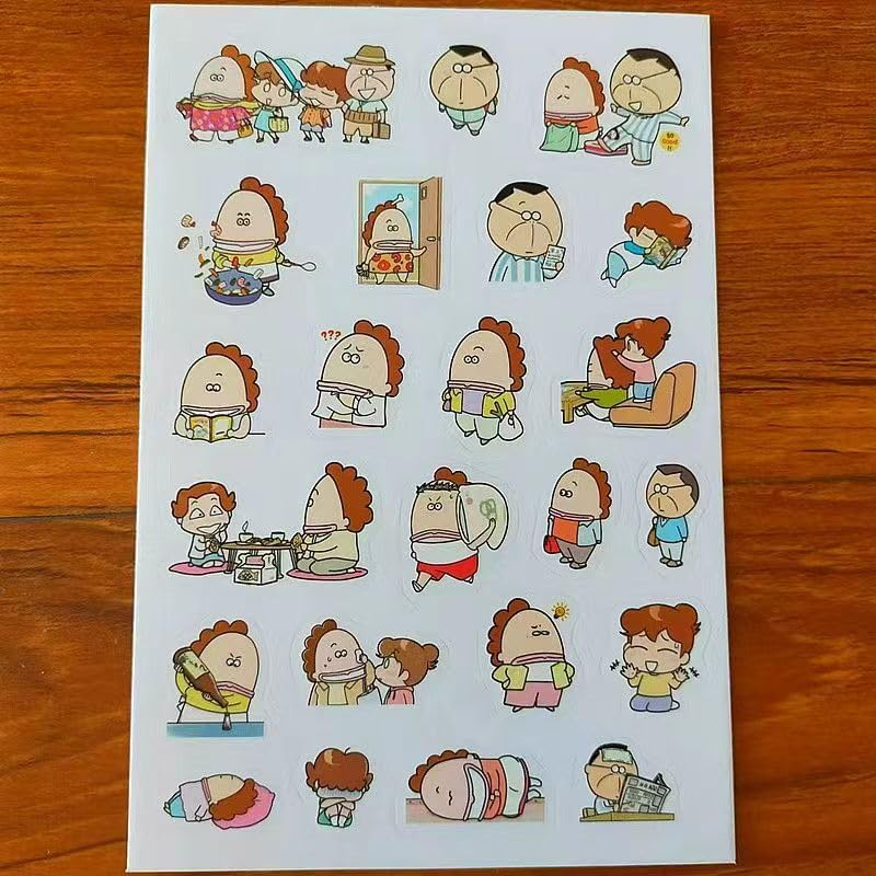 Sticker Set of 93, Tachibana Midori, Tachibana Mikan, Tachibana Yuzhiko, Tachibana Jin, Wall Decals, Notebook Stickers, Waterproof Decals, Children's Stickers, Picture Stickers, Mobile