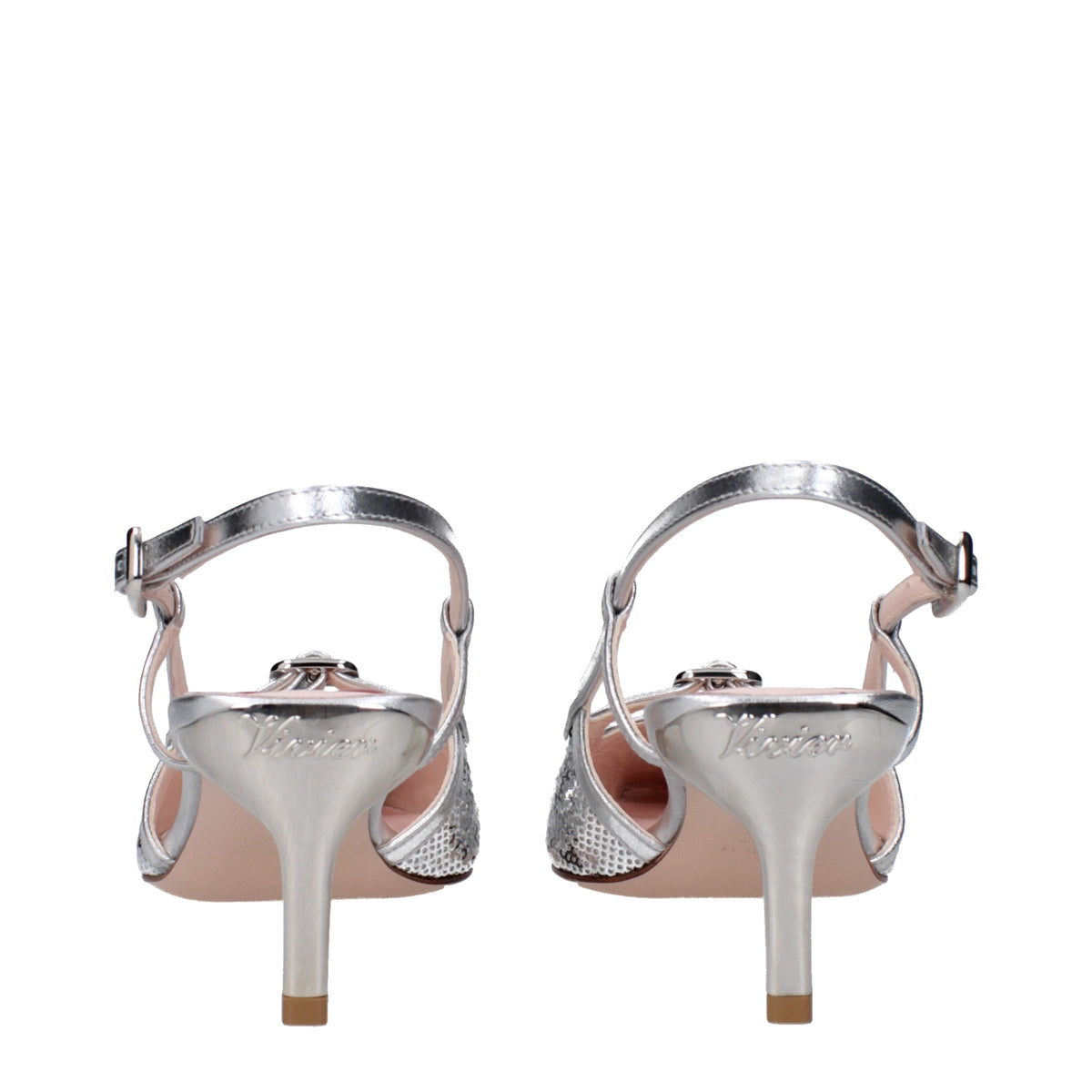 Roger ロジャービビエ女性 'S サンダルスパンコールシルバー - Image 6