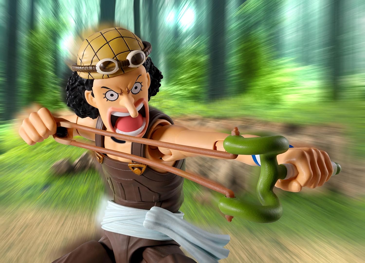 TAMASHII NATIONS S.H. Figuarts One Piece Usopp - Dawn of Adventures, Approx. 5.7 inches (145 mm), PVC & ABS Pre-painted Action Figure