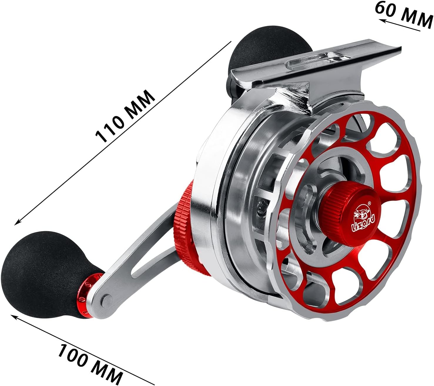 Raft Reel, Chin Reel, Squid Reel, Raft Fishing, Drop In, 3.6:1 Gear Ratio, 10+1BB, Ice Fishing, Left/Right Winding, Maximum Drag Force 11.0 lbs (5 kg)