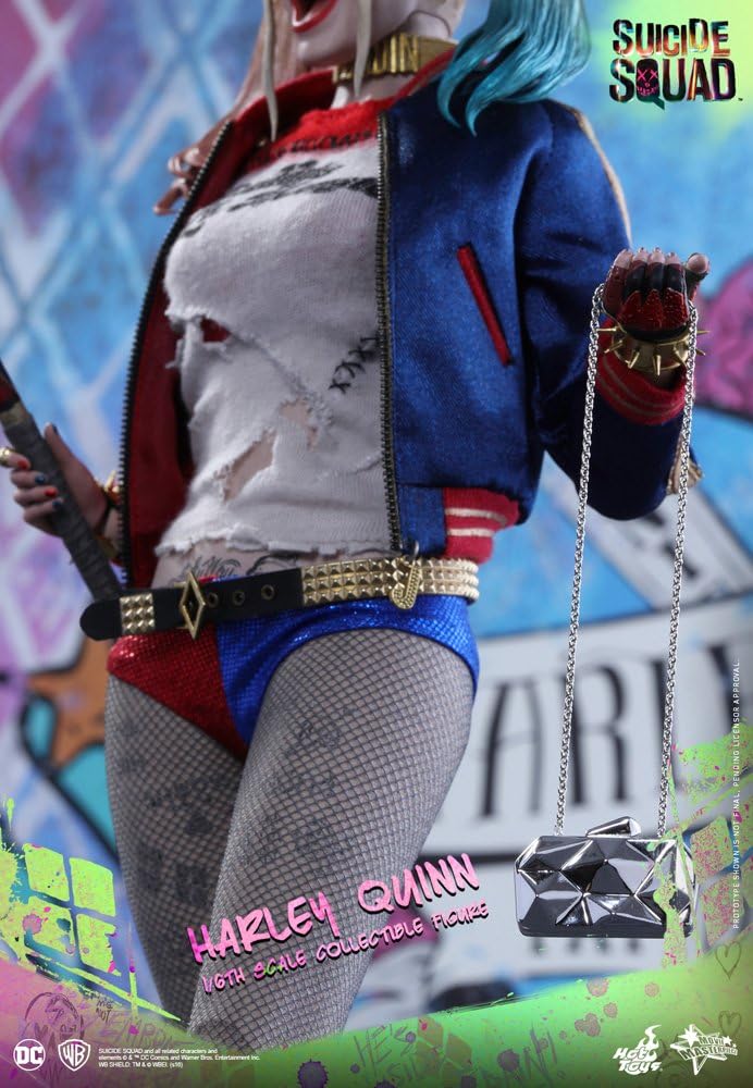 Hot Toys' Movie Masterpiece: Suicide Squad: Harley Quinn 1/6 Scale Plastic Pre - Painted Movable Figure