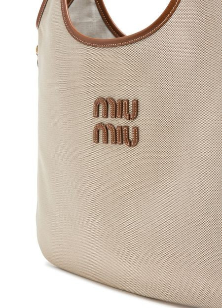 MIU MIU Ivy cotton and leather bag - Image 6