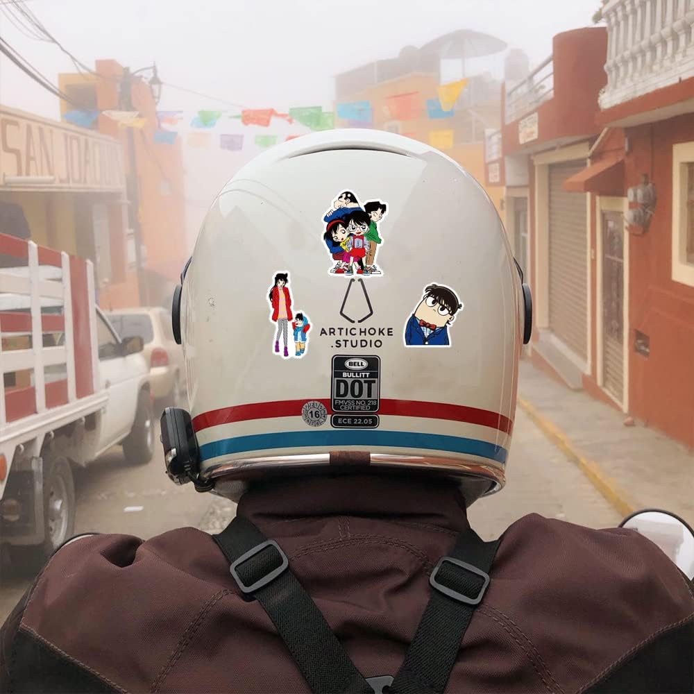 AAGWW 50 Pcs Detective Conan Anime Stickers Waterproof Stickers Cute Graffiti DIY Cover