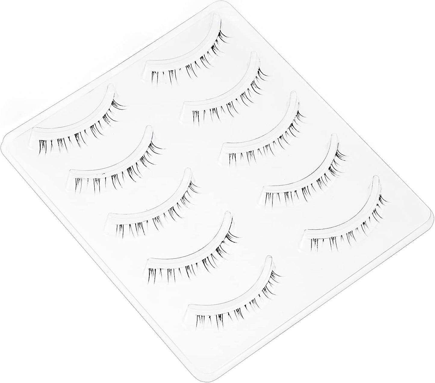 Lower False Eyelashes, Natural Eyelashes, Popular, Handmade, Actress Eyelashes, Thin Makeup, Lifestyle Makeup, 5 Pairs (M3 (Bottom False Eyelashes)) Black