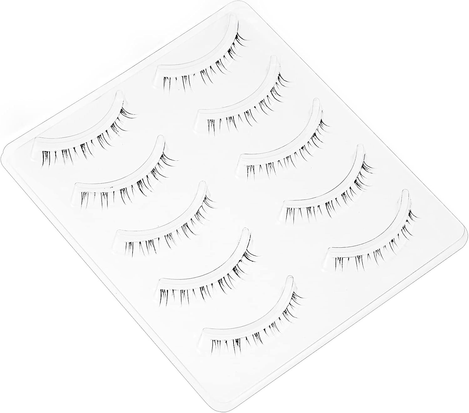 Lower False Eyelashes, Natural Eyelashes, Popular, Handmade, Actress Eyelashes, Thin Makeup, Lifestyle Makeup, 5 Pairs (M3 (Bottom False Eyelashes)) Black