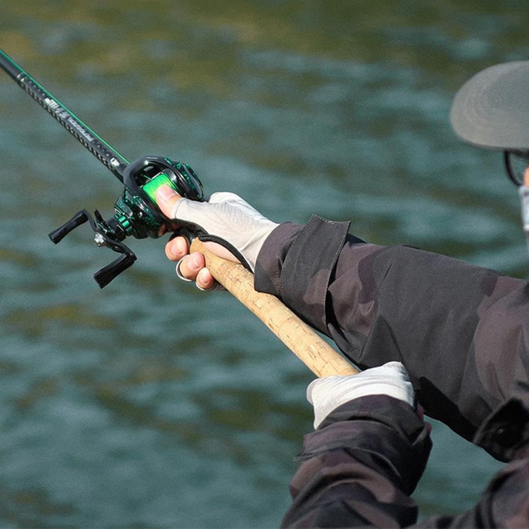 Bait Reel, Shallow Groove Spool, Fishing Reel, Ultra Lightweight, 6.3:1 Gear Ratio, 17.6 lbs (8 kg), Drag Force, Fishing, Saltwater Fishing, Freshwater Fishing, Ultra Lightweight, Fishing