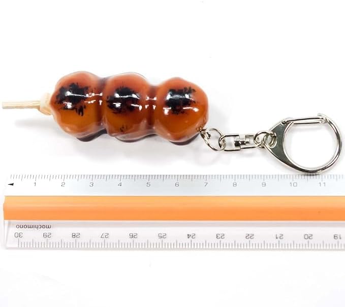 Food Sample Keychain: Irresistibly Yummy Mitarashi Dango 109OK