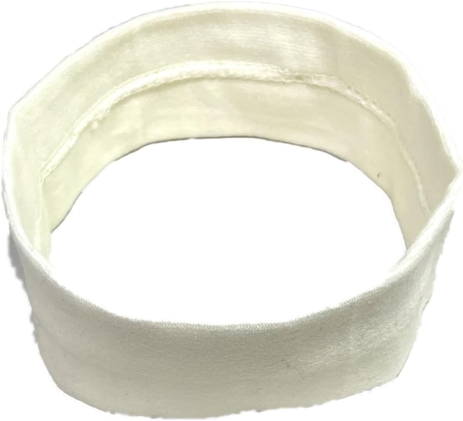 Turban Made in Japan Cotton Fabric 2.0 inches (5 cm) Hair Band (Black, Brown, Ivory)