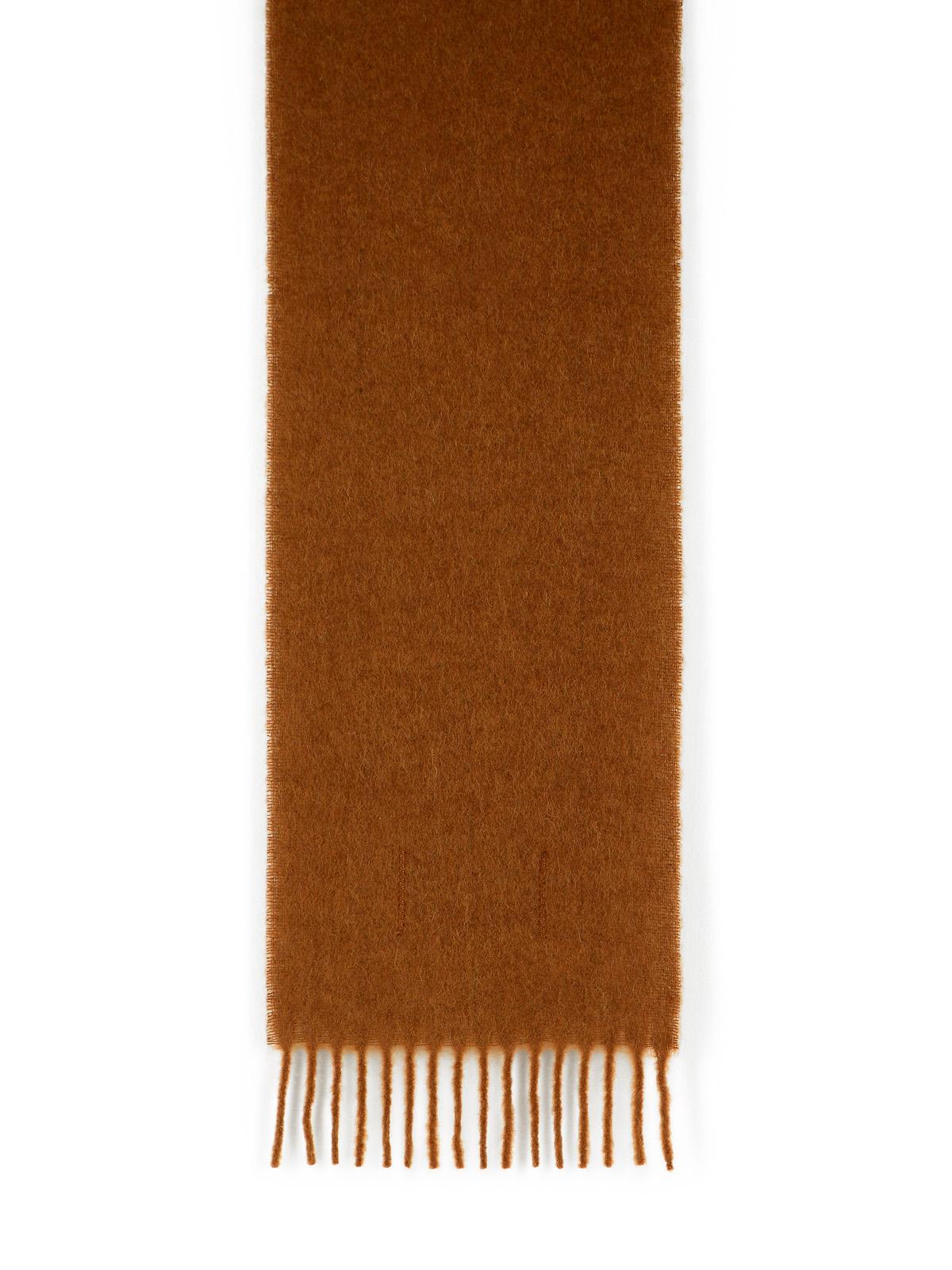 Marni Marni Brown Brushed Alpaca Blend ScarfとFringes - Image 6