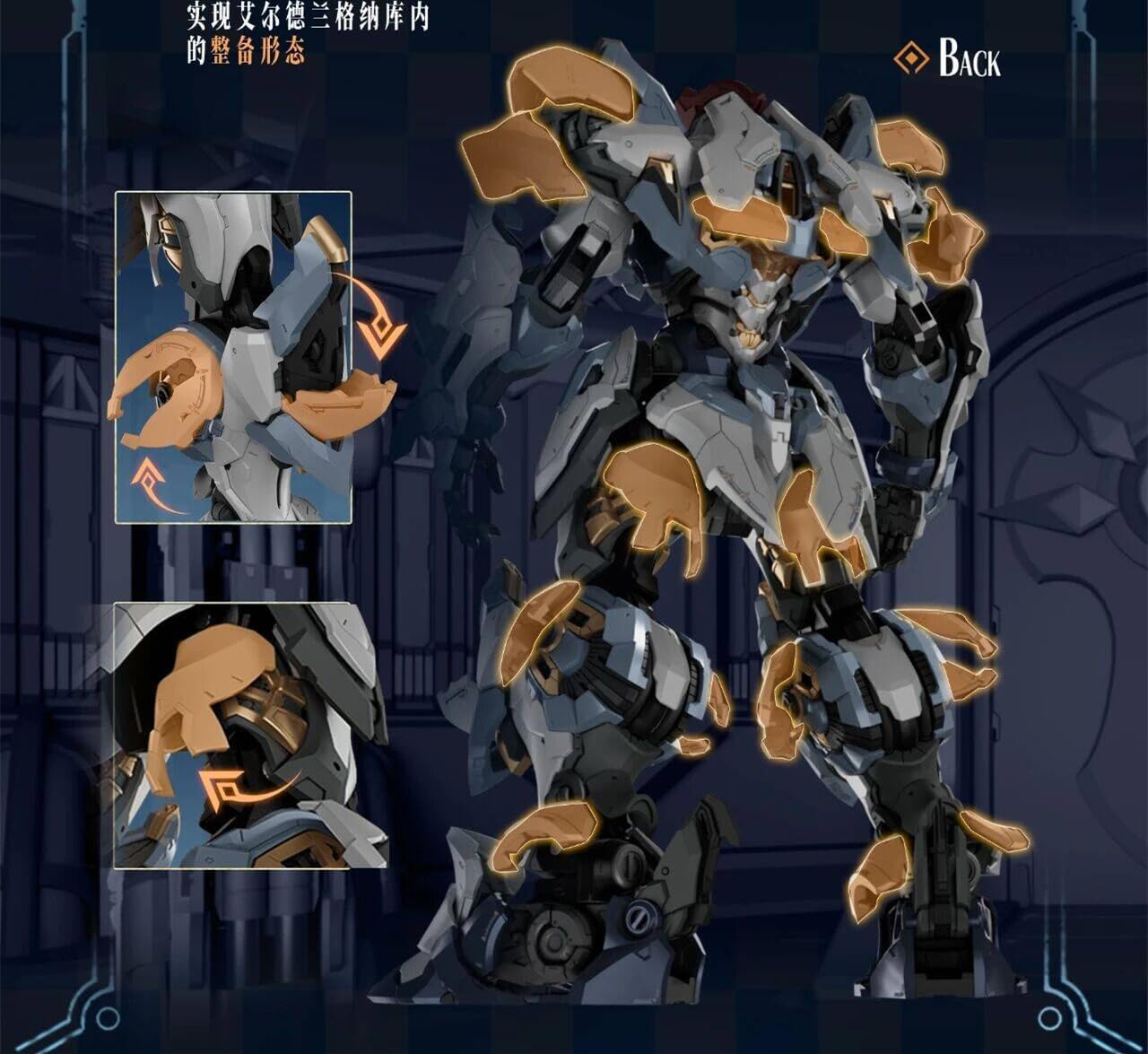 Tbmodel Nouido 9.1 inches (23 cm) Frame Armor, Gladiator Type I, Assembly Model, Movable, Plastic Model