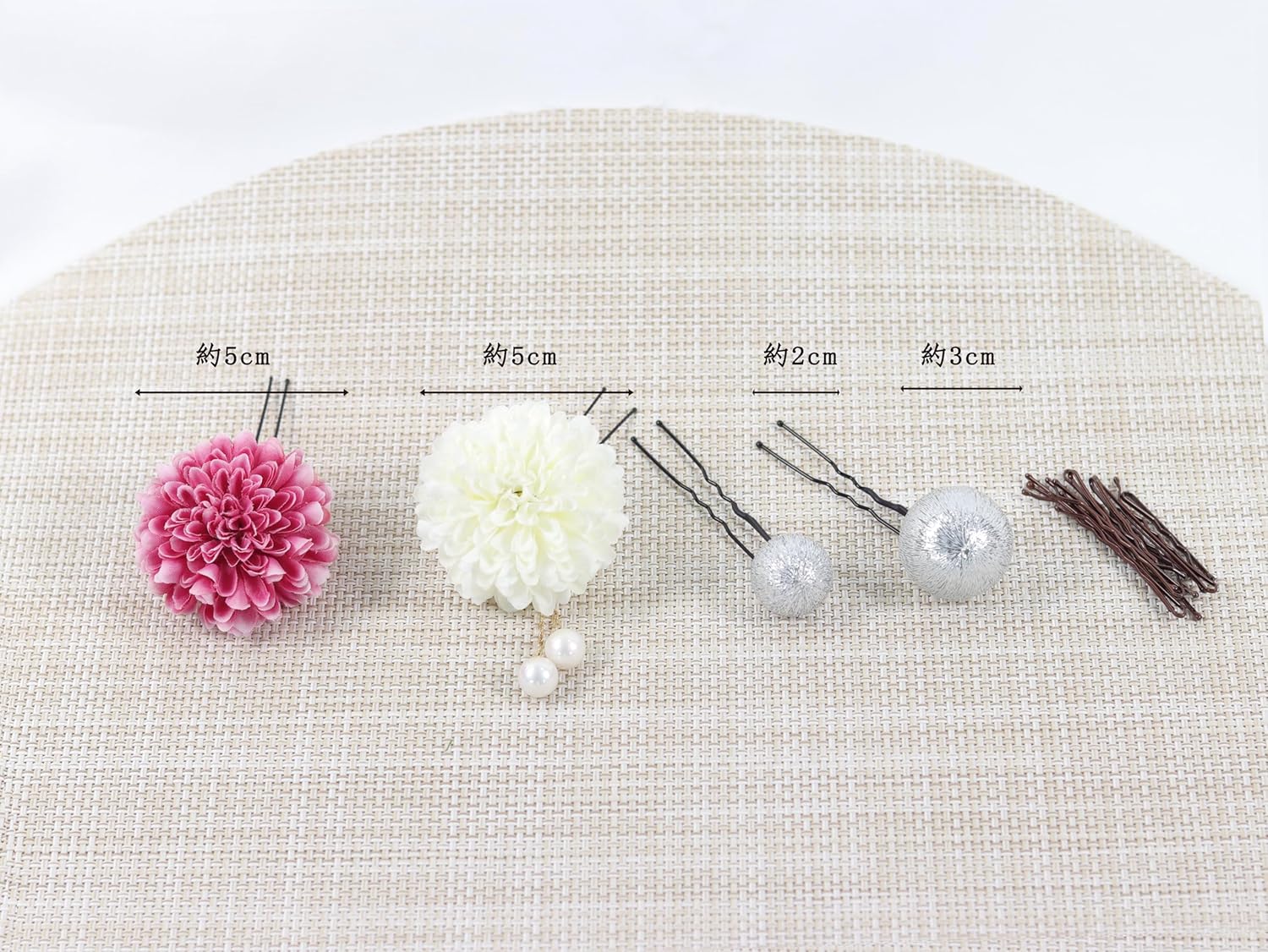 NANA Handmade Hair Ornament, Ping Pong Mu, Japanese Ball, Cute, Coming of Age Ceremony, Shichi-Go-San Fireworks Festival, Yukata, Graduation Ceremony, School Entrance Ceremony, Summer Festival