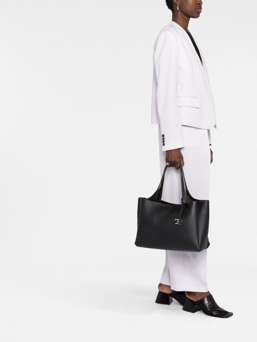 Tods トッド 'S ミディアムレザーショッピングバッグ - Image 6