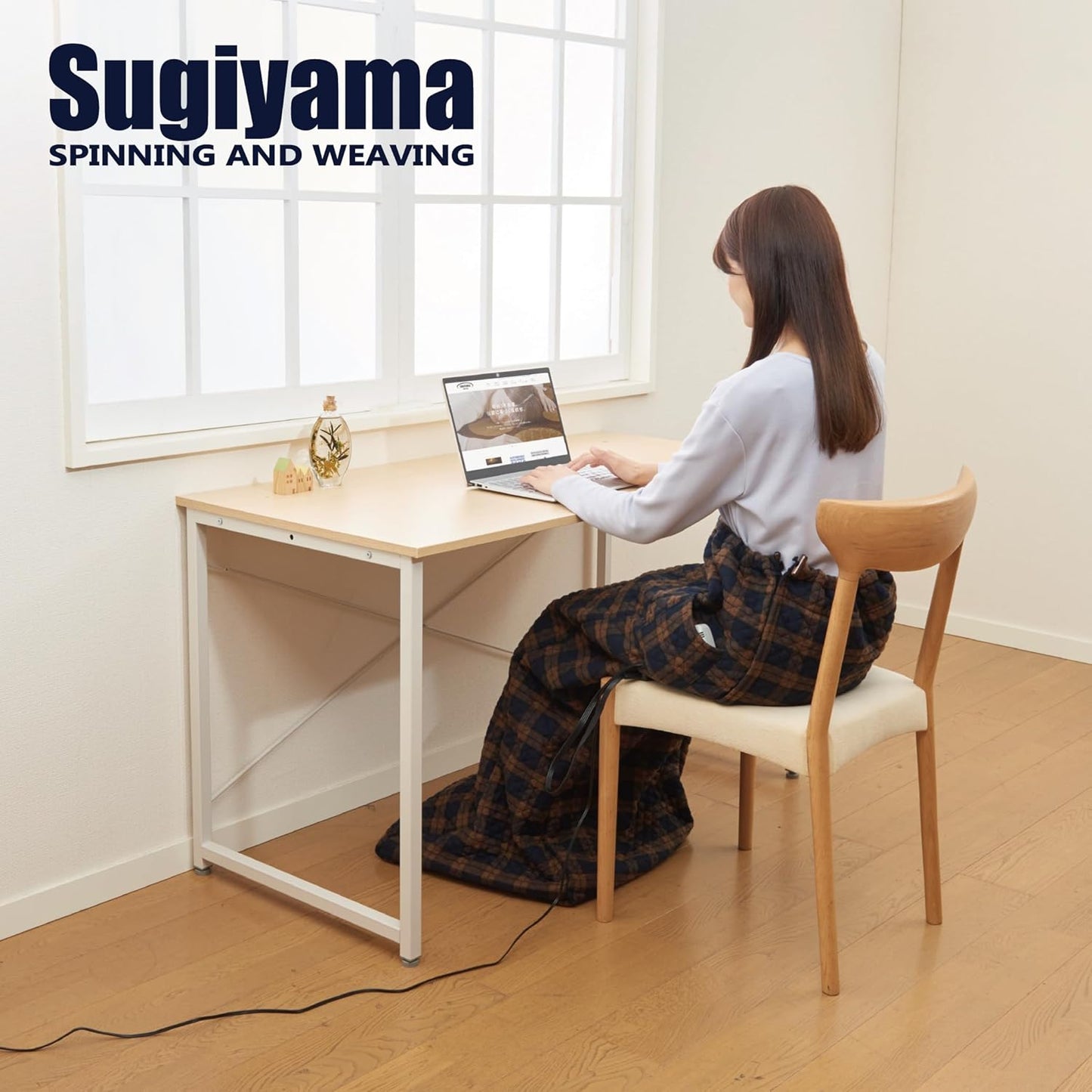Sugiyama SSW22AH21 (BR) with Timer to Prevent Disconnect Forgets, Made in Japan, Washable Electric Foot Warmer, Hot Leg Heater
