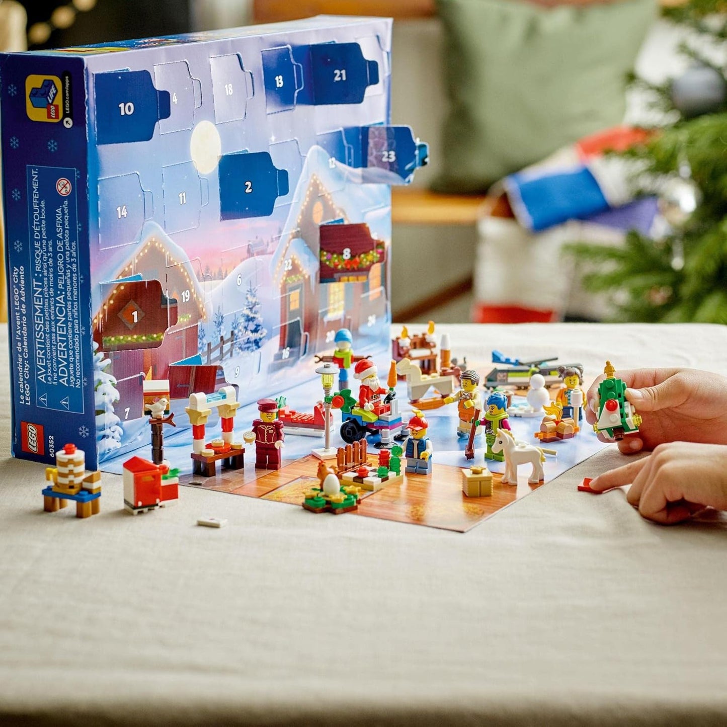LEGO City Advent Calendar 60352 Toy Blocks, Present, Holiday, Anniversary, Boys, Girls, 5 Years Old