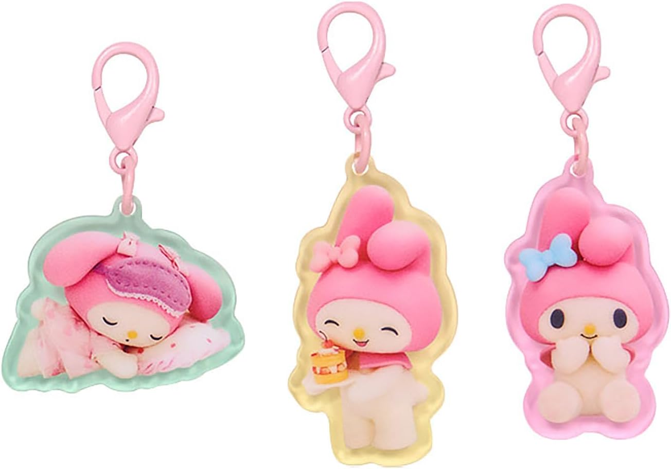 Sanrio (SANRIO) Acrylic Keychain (Netflix Original Anime My Melody & Kuromi) My Melody Acrylic & Steel Suitable for ages 3 and up 883328