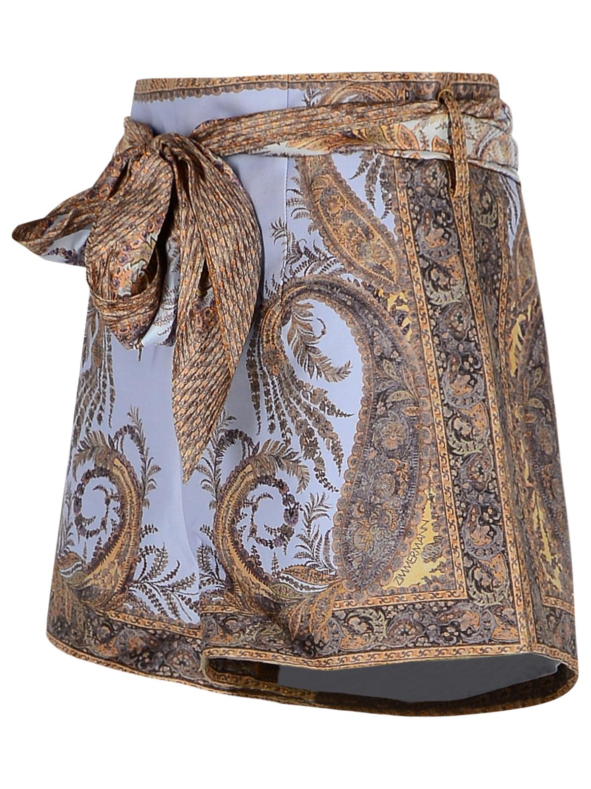 Zimmermann Zimmermann Lilac Silk Blend Shorts - Image 6