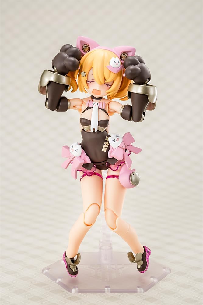 Kotobukiya Megami Device PUNI☆MOFU Black Mao Total Height Approx. 5.3 inches (135 mm), 1/1 Scale Plastic Model