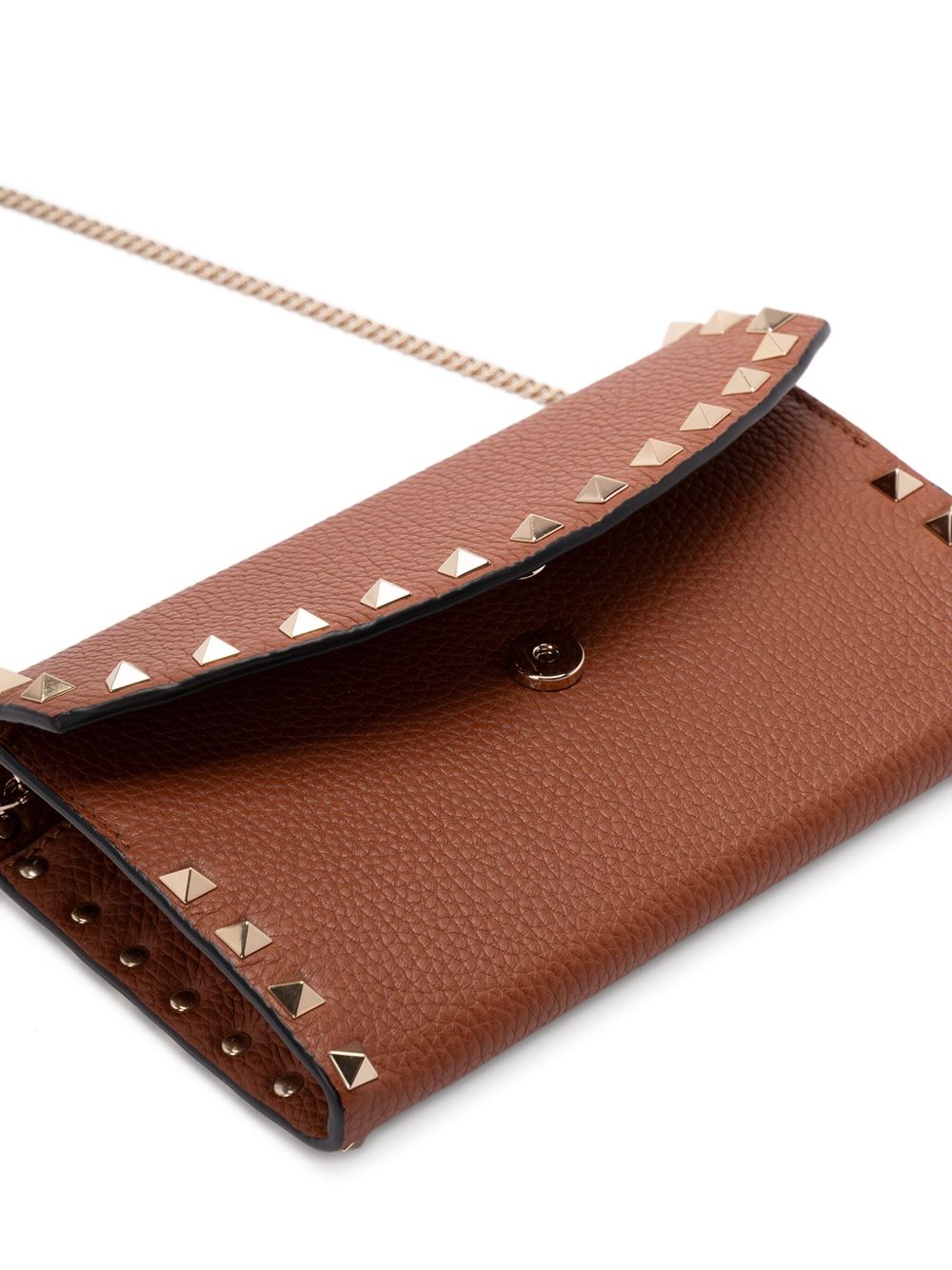 Valentino チェーン上のバレンティーノガラヴァニロックスタッドレザーウォレット - Image 6