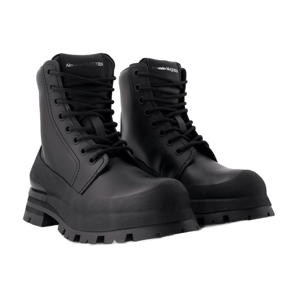 Alexander Ankle Ankle Boots Alexander Mc Queen Calfskin Black - Image 6