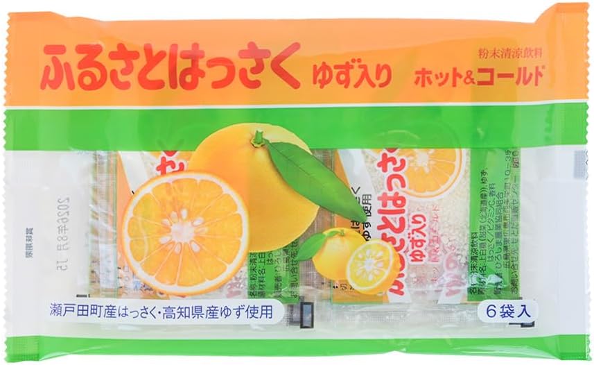 Setoda Hassaku Hometown and Tassaku Yuzu Containing, 10 Bag Set (0.5 oz (15 g) x 6 Bags x 10) Powdered Soft Drink, Hiroshima Prefecture Mihara Agricultural Cooperative Association