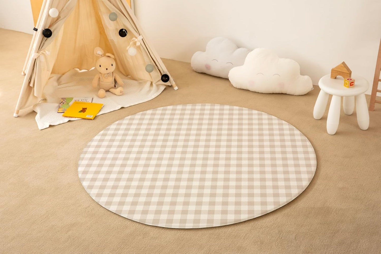 PARKLON Soft Cushion Mat, Antibacterial, Waterproof, Soundproof, Flameproof, Memory Foam, Reversible, Play Mat