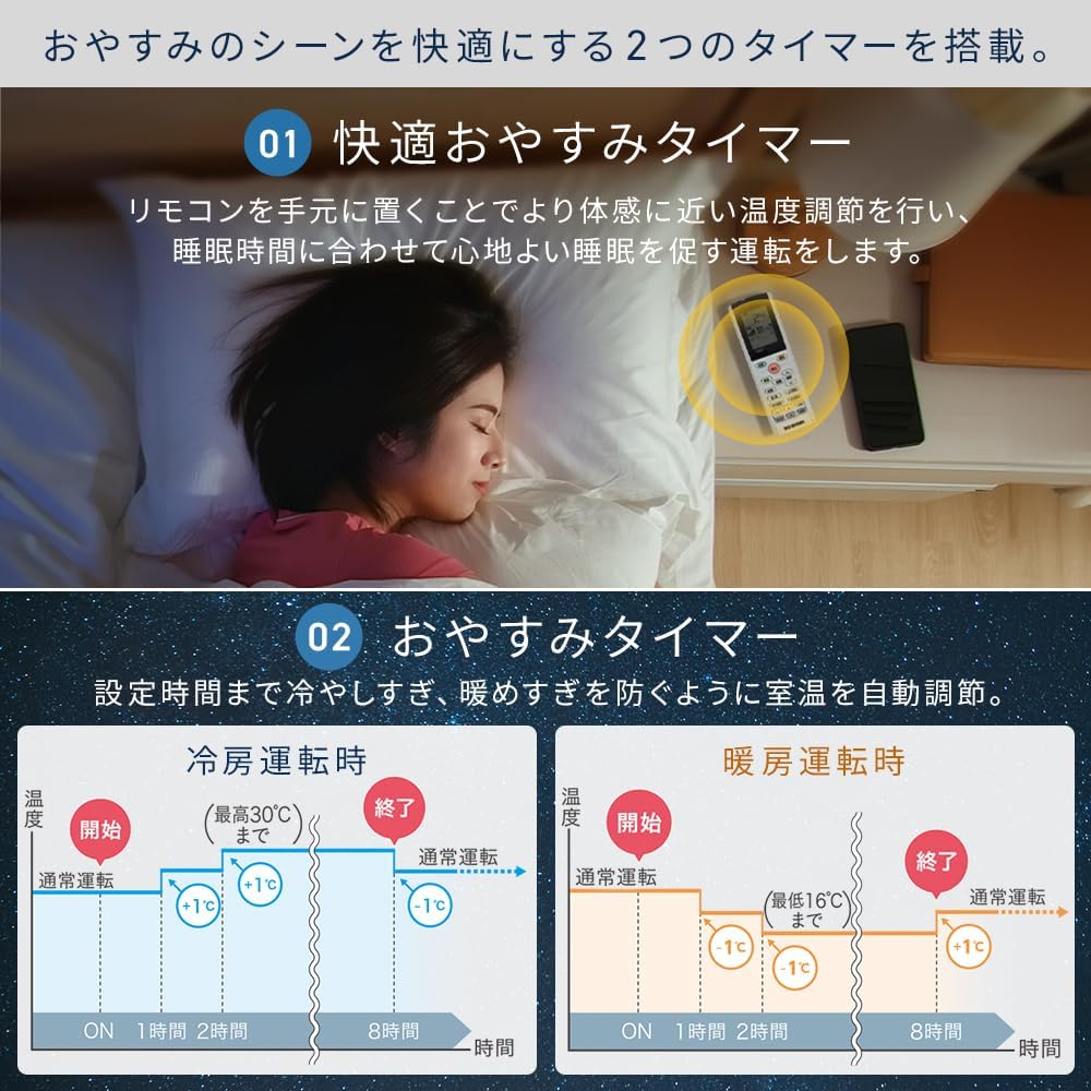 Iris Ohyama IHF-2509G Air Conditioner, 8 tatami (approximately 129 sq ft), Caring Eco Mode + Watch Mode Sleep Mode, Comfortable Sleep Timer, Comfort Mode, Internal Cleaning Function, White, New Life