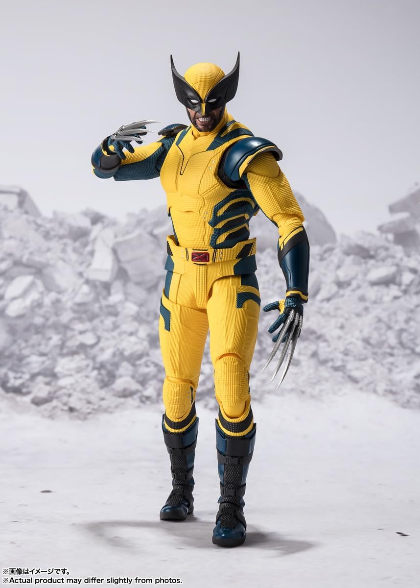BANDAI SPIRITS S.H. Figuarts Wolverine (Deadpool & Wolverine), Approx. 6.1 inches (155 mm), PVC & ABS, Pre-painted Action Figure