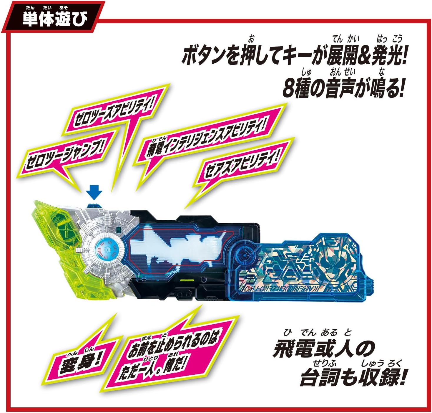 [Bandai] SUPER BEST DX Zero Two Progrise Key & Zero Two Driver Unit Kamen Rider Zero-One