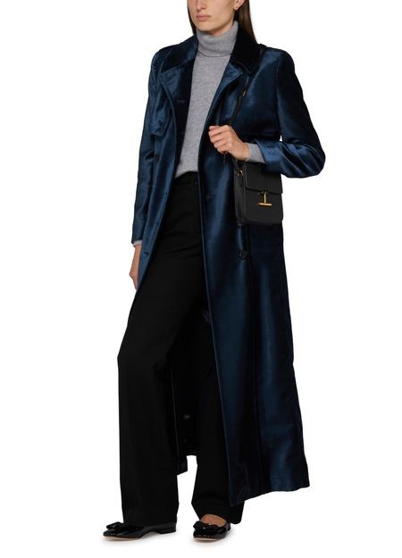 TOM FORD Slubbed ベルベット製 ロングコート - Image 6