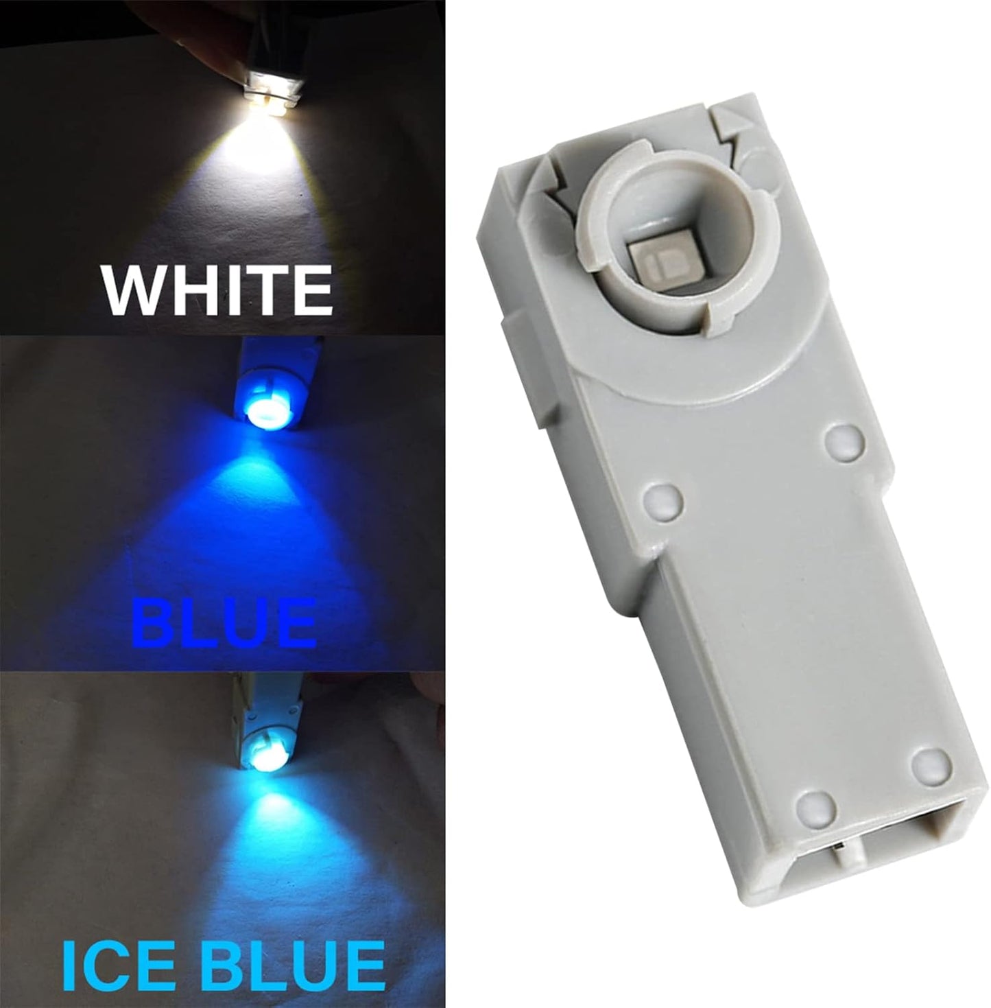 LIKENNY Genuine Replacement LED Inner Lamp, Set of 2, Footlamp, SMD-LED, 3 Chips, Car Light, Foot Light, Room Lamp, Glove Box, Console Illumination, Glove Box, Compatible with Many Toyota, Universal