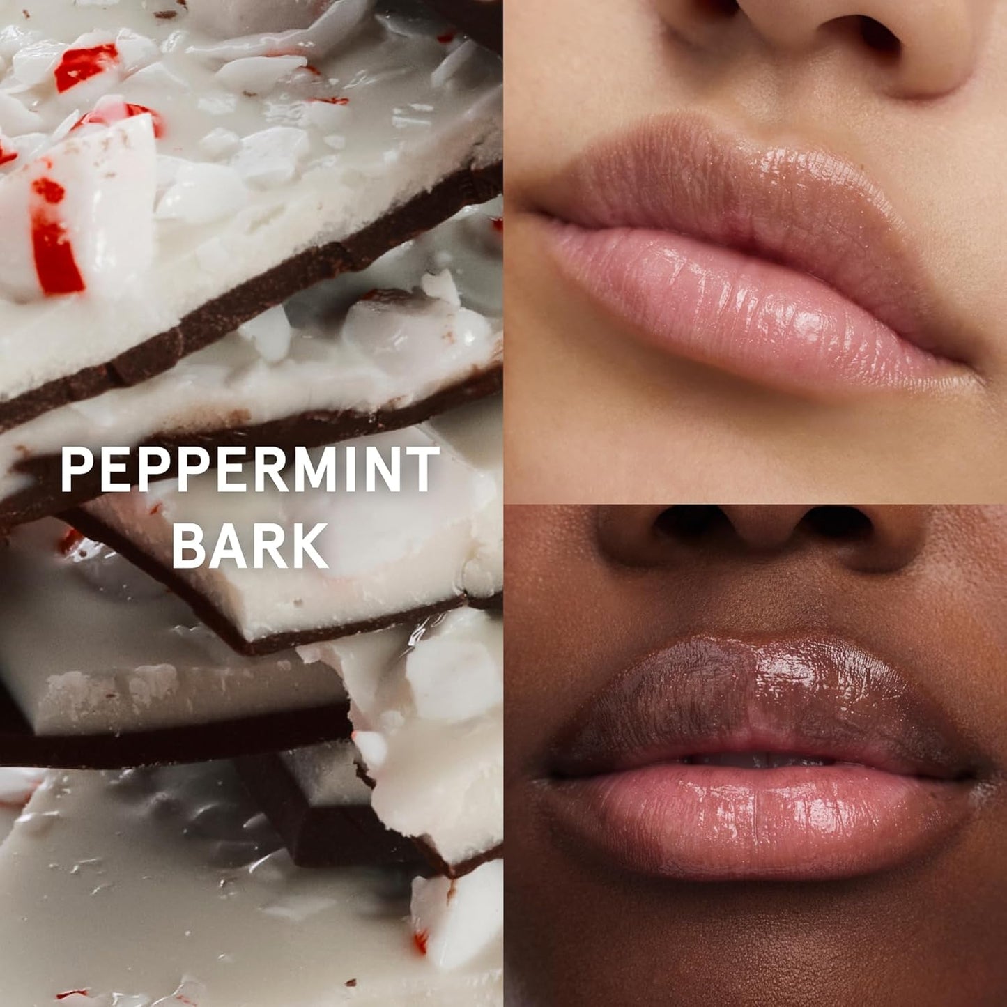 Glossier Balm Dotcom Hydrating Lip Balm Duo - Peppermint Bark & Ginger Snap - Lanolin, Beeswax & Castor Oil for Dry Lips - Nourishing Lip Care Gift Set, 2 x 15ml