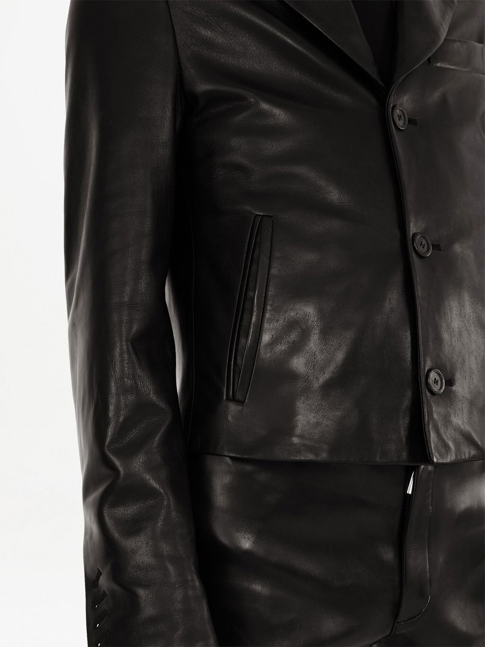 Salvatore フェラガモの革のジャケット - Image 6