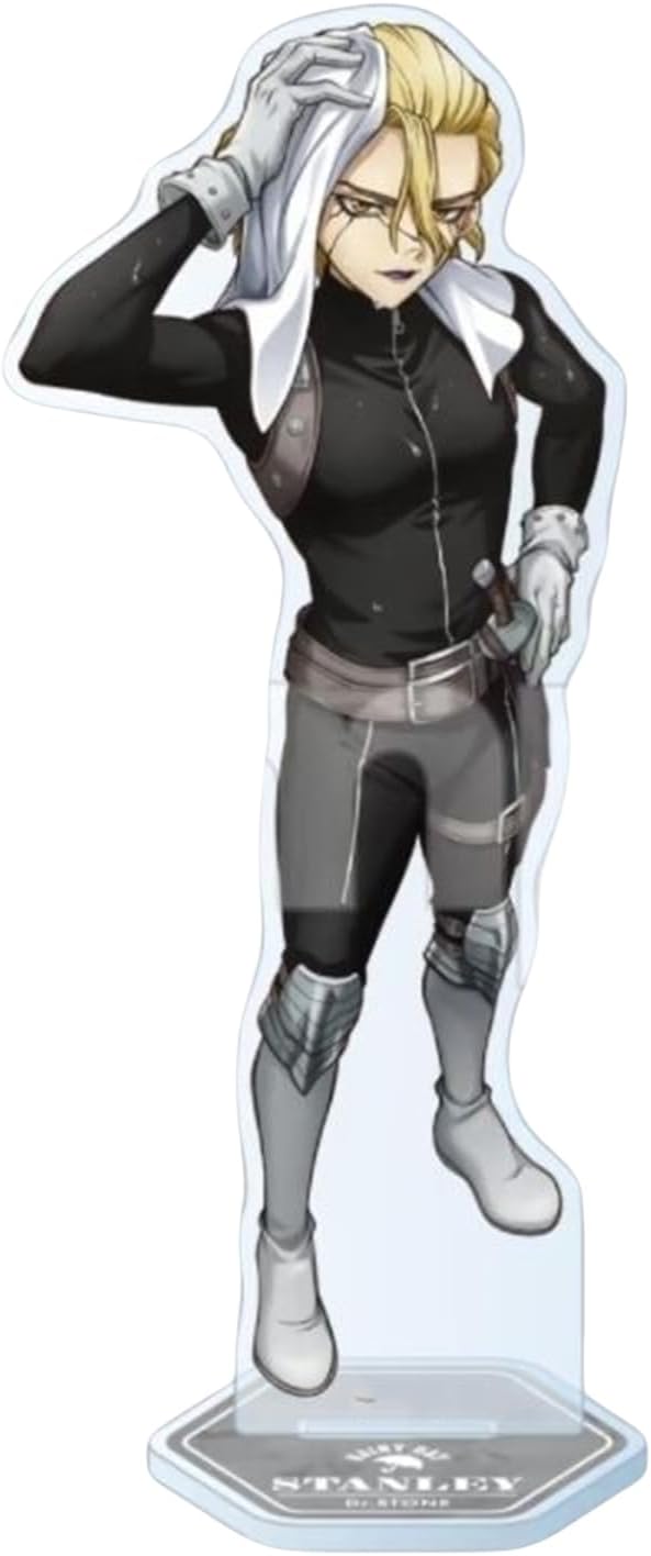 [HESHI] Dr. Stone, Standing Bills, Ishijin Senkuku, Shallow Misty, Dr. Xeno, Stanley, Acrylic, Figurine, Keepsake, Crafts, Room Decoration, Decoration, Stand, Popular Anime, Ornament, Unofficial Anime