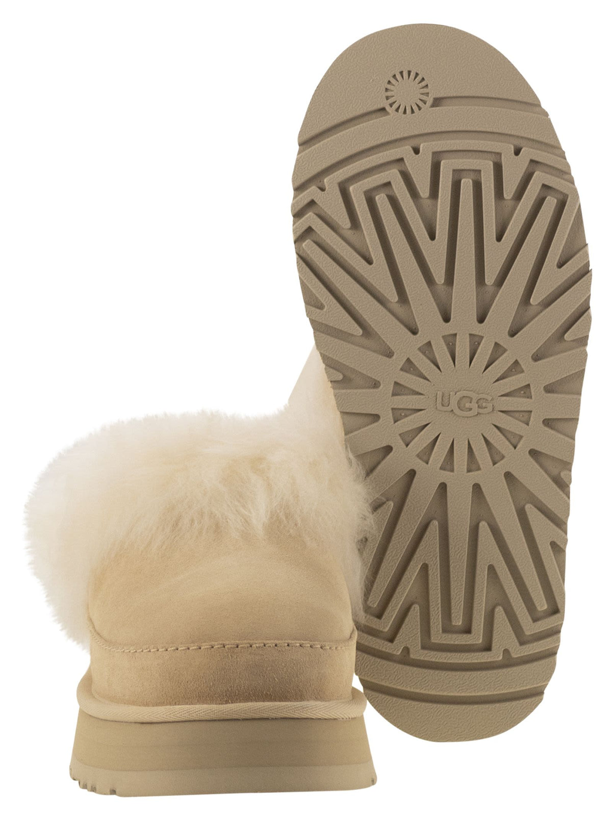 Ugg Ugg ディスケット シャレー スリッパ ファーとプラットフォーム付き - Image 6
