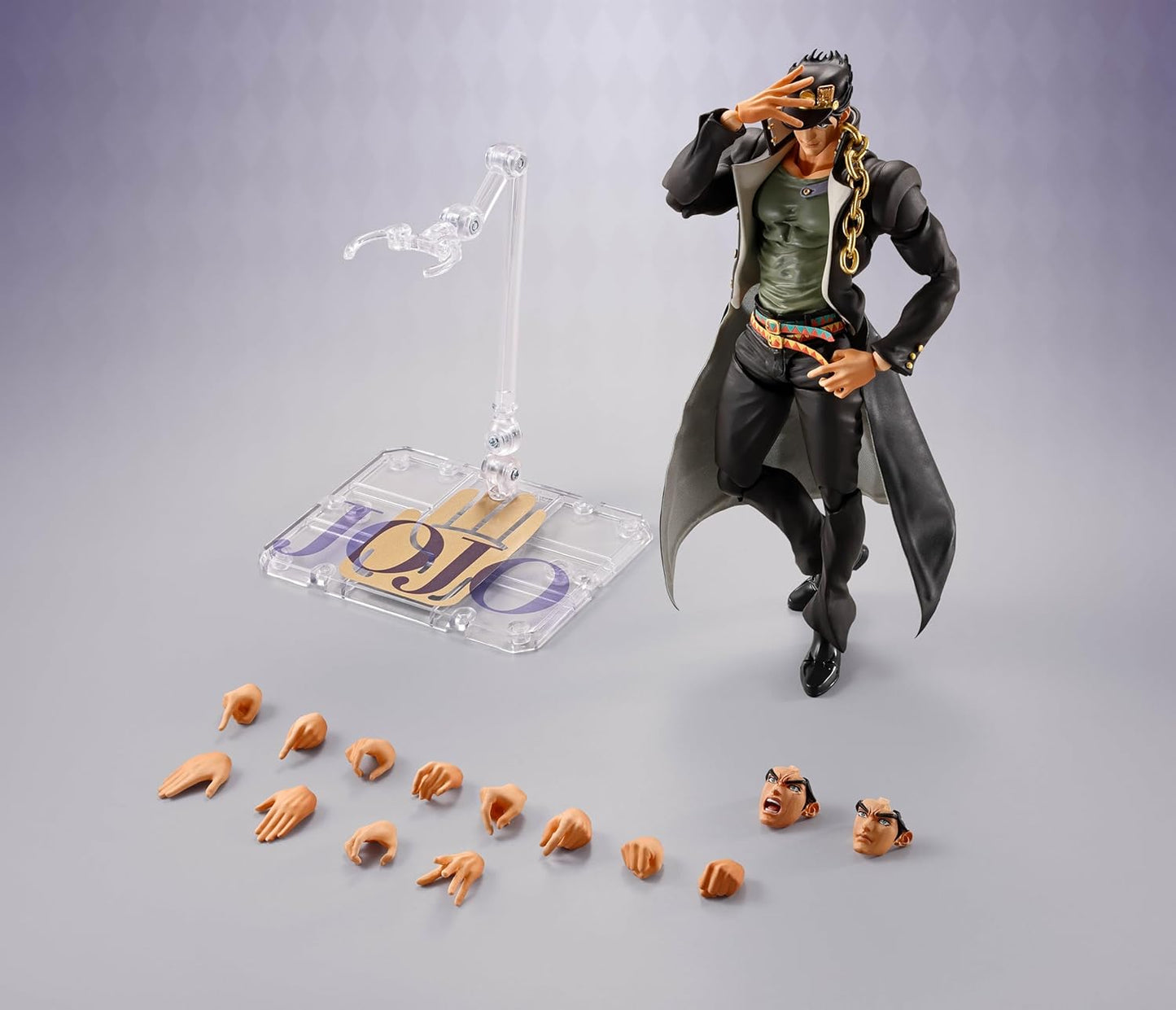 Tamashi Nations S.H. Figuarts Jojo's Bizarre Adventure Stardust Crusaders Jotaro Kujo, Approx. 6.7 inches (170 mm), PVC, ABS, Fabric, Metal, Pre-Painted Action Figure