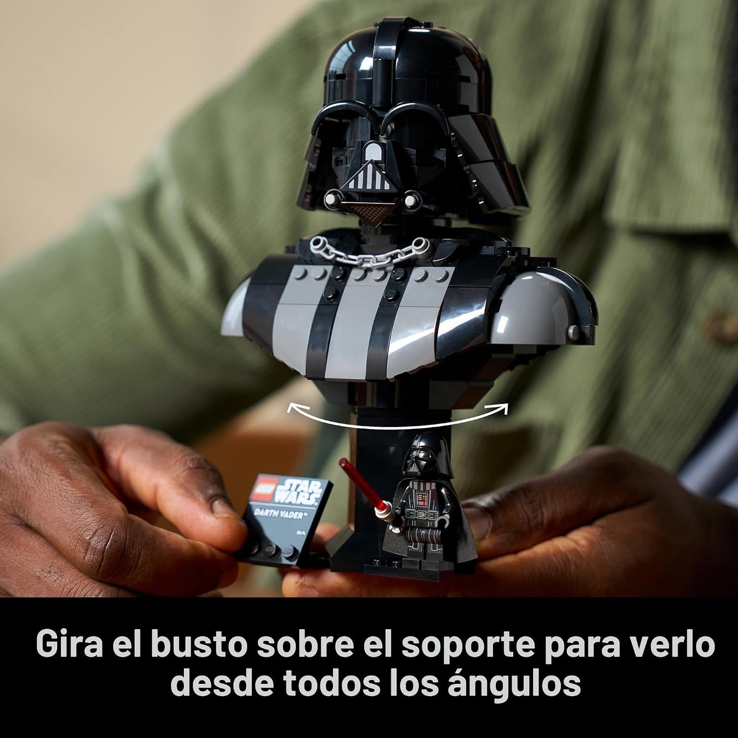 LEGO Star Wars Darth Vader Busto, juego de construcción coleccionable para adultos, a partir de 18 años, regalo de Star Wars para hombres y mujeres, con minifigura de Darth Vader, decoración de