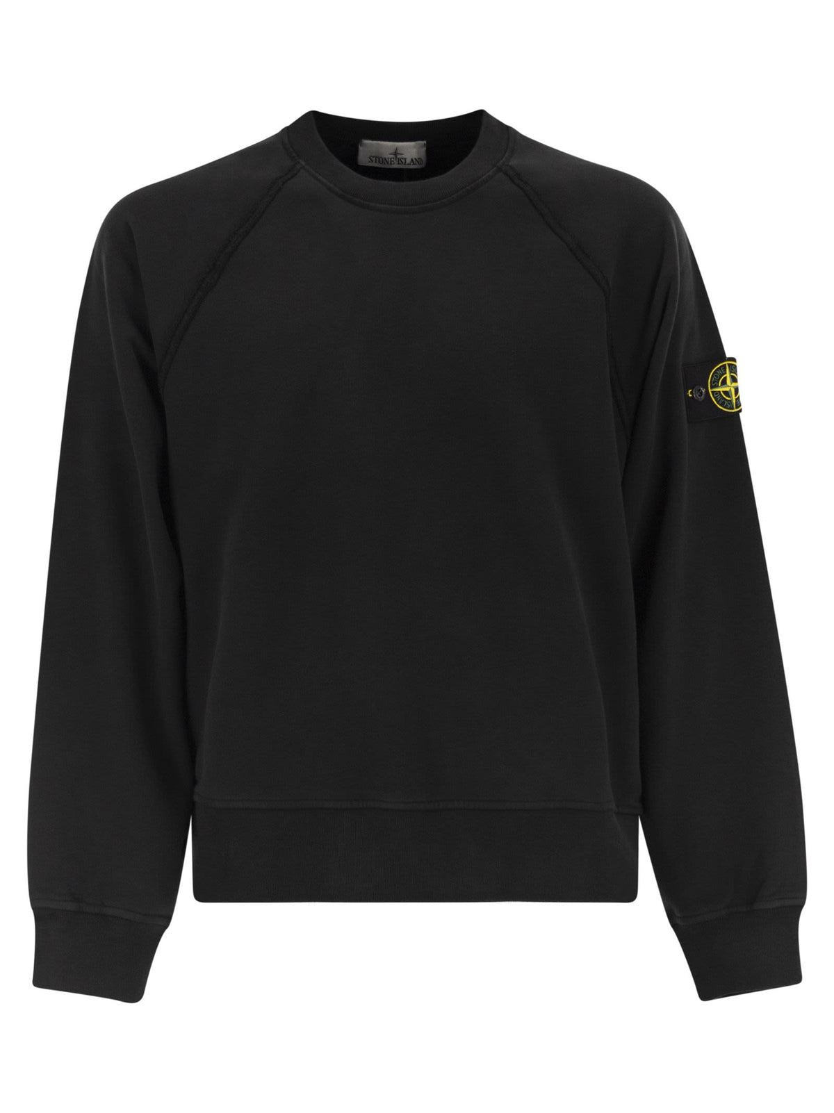 Stone Stone Island Oversized Crew Neck Sweatshirt With Raglan Sleeves - Image 6